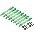 thumbnail image 1 of Uxcell 8Pcs Ejes de Dardos de Aluminio con Rosca 2BA, Accesorios de Reemplazo con Anillos de Goma para Punta de Acero, Verde 35mm, 1 of 5