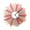 pink, silver, gray, variant on Ardeola - The Comet - 23.5 in Wall Clock, Organic Multicolor Laser Cut Plywood