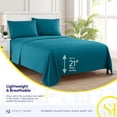 thumbnail image 3 of Sábanas Sweet Home Collection Supreme Queen, color verde azulado, 3 of 6