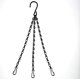 thumbnail image 1 of 4 Pack 3 Strand Hanging Basket Chain Metal Replacement Chain Hook with Hook and Clip 50cmblack, 1 of 3