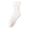 thumbnail image 2 of prucolt Fuzzy Grips Socks for Women Non Slip Warm Soft Fleece Lined Slipper Socks Thick Warm Cozy Ankle Socks for Home Hospital, 2 of 4
