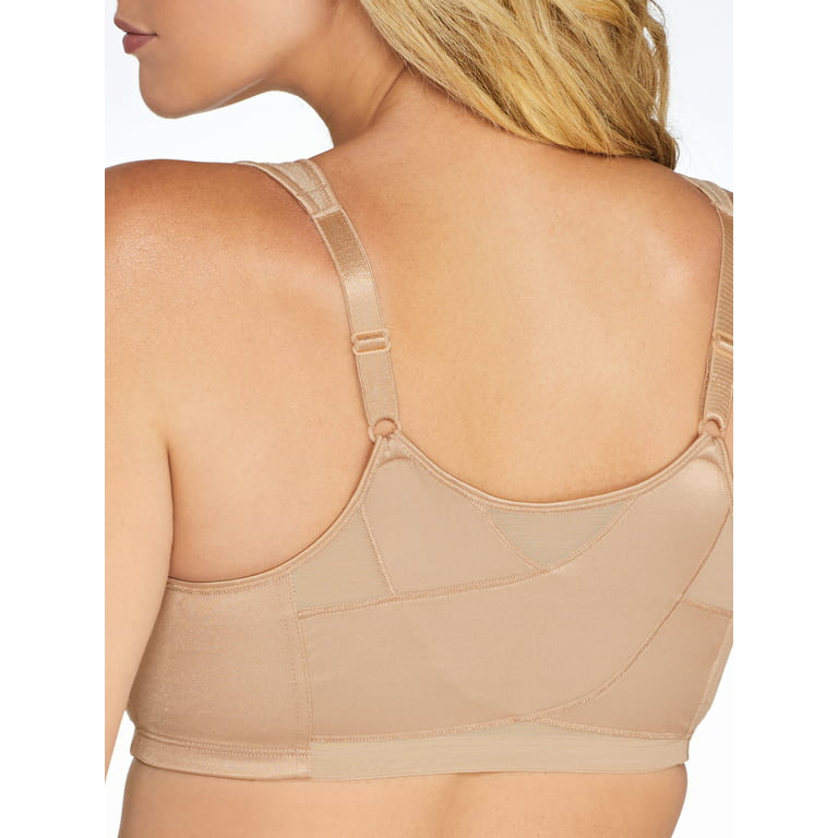 Playtex 18 Hour Front Close Wireless Bra with Back Support Nude 42B Women's  