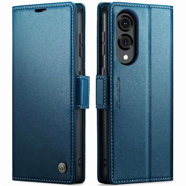 Funda tipo cartera Samsung Galaxy S25 Edge con cierre magnético, RFID, tarjetero, soporte, carga inalámbrica