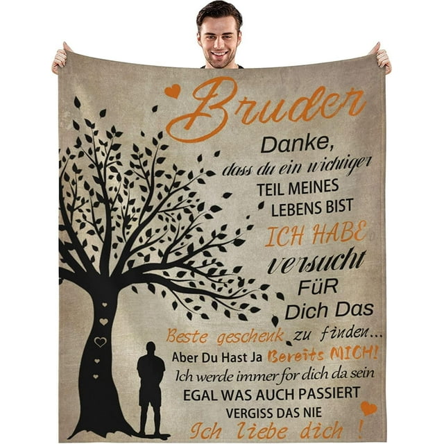 LHSHID Brother Birthday Gift Blanket Flannel Soft and Comfortable Anti static Bed Sofa Blanket 50x60in