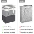 thumbnail image 5 of Large Laundry Basket, Freestanding Oxford Cloth Clothes Hamper, Tall Hamper with Extended Handles, Collapsible Laundry Bin for Dorm Family, 75L Capacity, 5 of 6