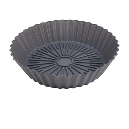 

Bdday Air Fryer Silicone Liners Pot 7.5 Inch Baking Tray Multifunctional Baking Tray Food Grade Baking Pad Silicone Air Fryer Liners Reusable