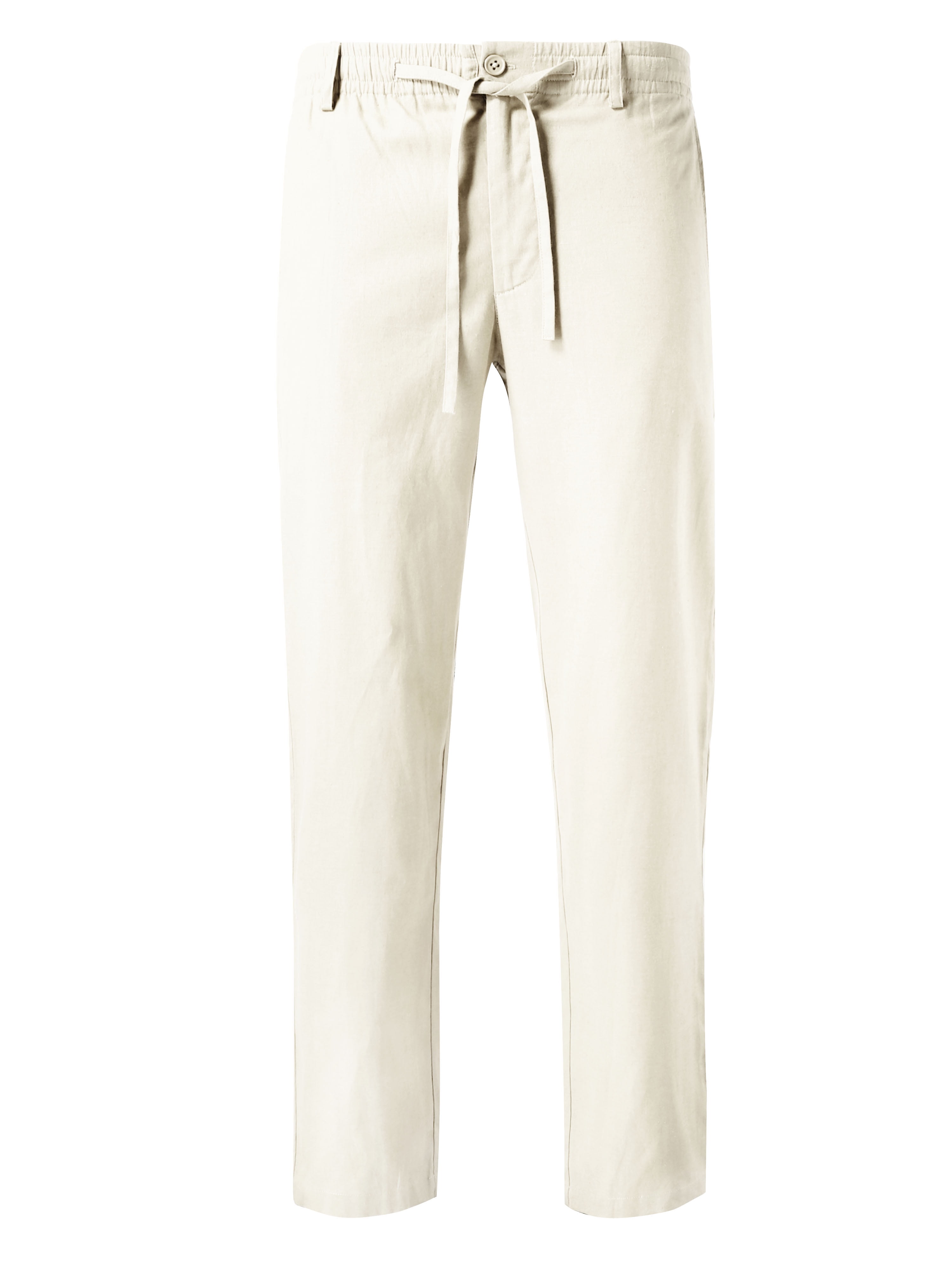 Ma Croix Mens Flex Classic-Fit Beach Trousers Linen Pants - Walmart.com