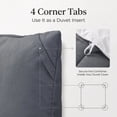 thumbnail image 6 of KINMEROOM Twin XL / Full Size 3-Piece All-Season Down Alternative Comforter Set Dark Gray (Comforter and Pillowcase Bedding Set), 6 of 8