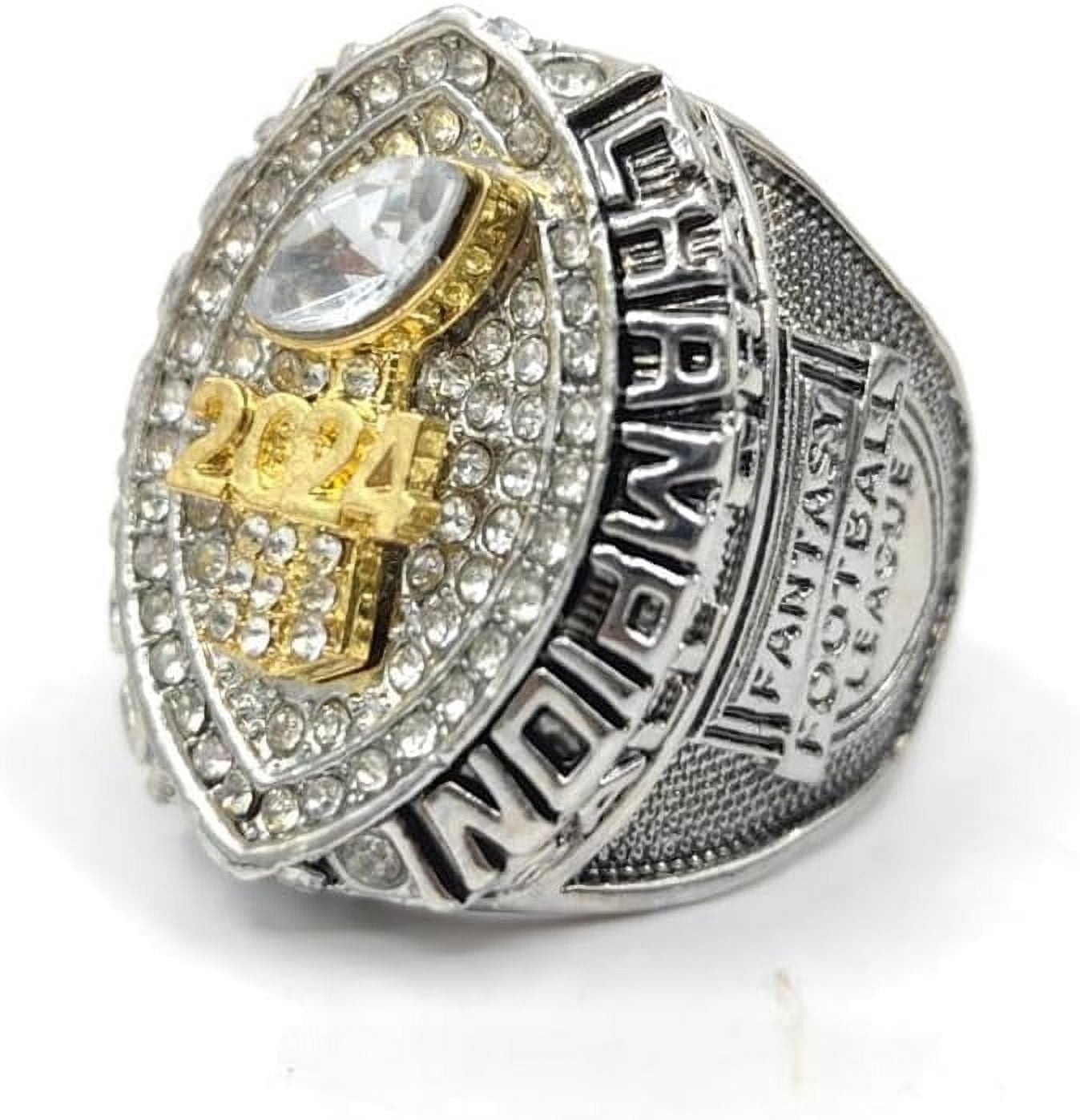 2024 Fantasy Football League Championship Trophy Rings Prize