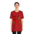 thumbnail image 4 of Unisex Jersey Short Sleeve T-Shirt Fueled by Coffee And Christmas Music, 4 of 10