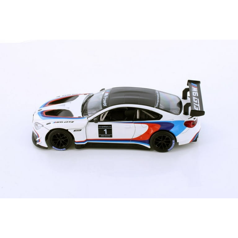 BMW M6 GT3 White - 1/24 Scale Diecast Model Toy Car by