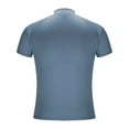 thumbnail image 5 of SEAOPEN Men's Quick-Dry Active Sports Shirts Quarter Zip short Sleeve Running Pullover Tops Outdoor shirt Today Blue,XL, 5 of 6