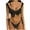 Black, variant on VerPetridure Bikini Sets for Women Summer Women's New Style Solid Color Lace Bikini Beach Swimsuit Two-piece Set