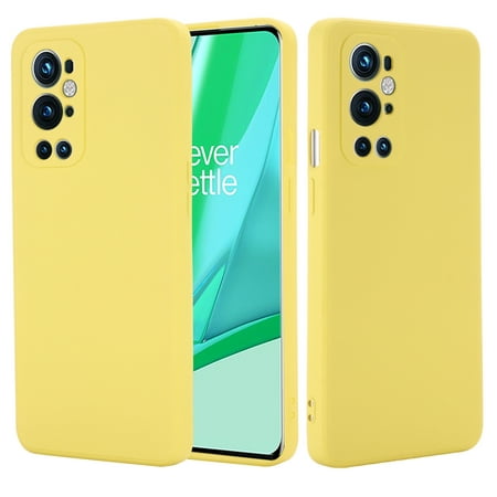 For OnePlus 9 Pro Solid Color Liquid Silicone Dropproof Full Coverage Protective Case