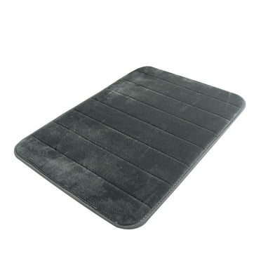 Dpityserensio 2PC Gray Absorbent Soft Memory Foam Bathroom Rug Mat Bedroom Floor Shower Rug Home Decor