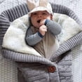 thumbnail image 3 of Mantas unisex para bebés, suaves y gruesas, de punto polar, para cochecito de bebé, accesorio para recién nacidos, 3 of 8