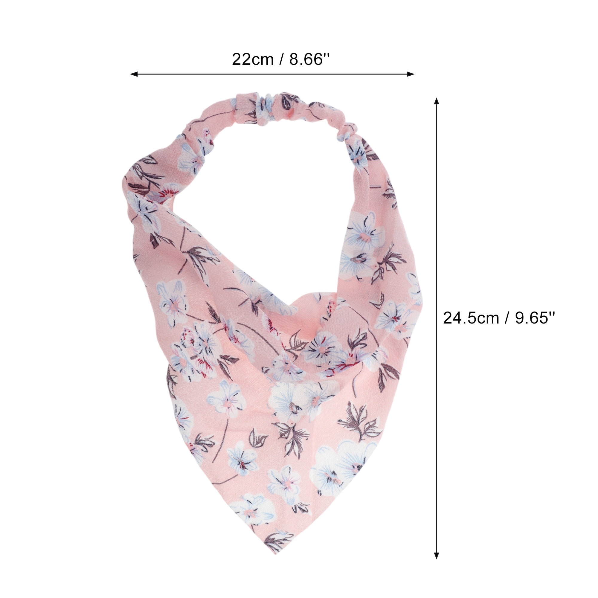 Unique Bargains 1pc Stylish and Comfortable Fashion Flower Headwrap Pink