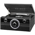 thumbnail image 1 of Victrola Metropolitan Mid Century Tocadiscos Bluetooth 4 en 1 y centro multimedia con parlantes incorporados - Tocadiscos de 3 velocidades, radio AM/FM, transmisión inalámbrica de música | Gris, 1 of 5