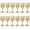 Gold, variant on 12/24 Pack 7oz Ribbed Plastic Wine Glasses, Vintage Cut Crystal Style Goblets, Shatterproof Reusable Stemware Cocktail Cups for Wedding Party Banquet Holiday Events, Multicolor