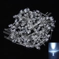 thumbnail image 2 of Diodos de luz LED Hugtrwg Lámpara ultrabrillante de 5 mm 15000MCD Blanco 100 piezas, 2 of 6