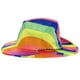 thumbnail image 5 of KAKOWELY Sombrero de vaquero arcoíris para fiesta de disfraces del desfile del orgullo Sombrero de vaquero Sombrero arcoíris del desfile del orgullo, 5 of 5