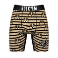thumbnail image 4 of Men's Rock Em Socks  Gold New Orleans Saints Two-Pack Mascot Slogan Boxer Briefs, 4 of 5