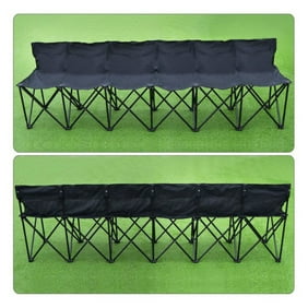 Strong Camel Folding Portable Team Sports Sideline Bench 6 Seater