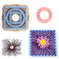 thumbnail image 4 of Flower Knitting Machine Kit DIY Wool Flower Machine Loom Tool Set Square Flower Maker with Needle, 4 of 8