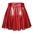 thumbnail image 5 of PUMISAS Pleated Skirts For Women High Waisted Skirts Solid Color A Line Mini Stage Skirt, 5 of 8