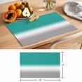 thumbnail image 6 of Turquoise Green Grey Ombre Placemats Set of 4 Gradient Gradual Color Place Mats Table Mats Kitchen Dining Home Outdoor Party Table Decoration, 6 of 9