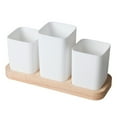 thumbnail image 2 of Clearance! Household O-ak Base Cutlery Storage Box, Kitchen Draining Chopsticks Spoon Box, Split Storage Compartment Limited Time Deal Two Day Deals #55, 2 of 7