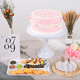 thumbnail image 5 of 3 piezas de soporte para tartas, soporte para tartas, soportes altos para tartas para mesa de postres, exhibición perfecta para bodas, graduación, blanco, 5 of 5