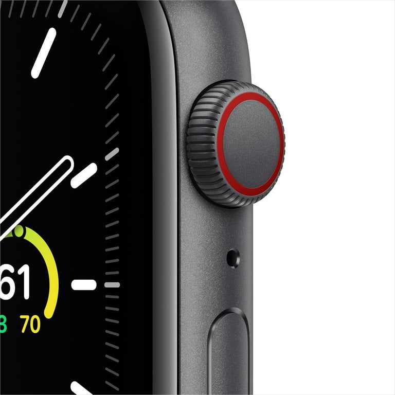 Apple Watch SE (1st Gen) GPS + Cellular, 44mm Space Gray Aluminum Case with  Charcoal Sport Loop