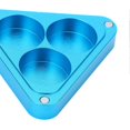 thumbnail image 2 of Billiards Cue Tips Storage Case Three Hole Aluminium Triangle Snooker Stick Pool Cue Tip Portable Case, 2 of 4
