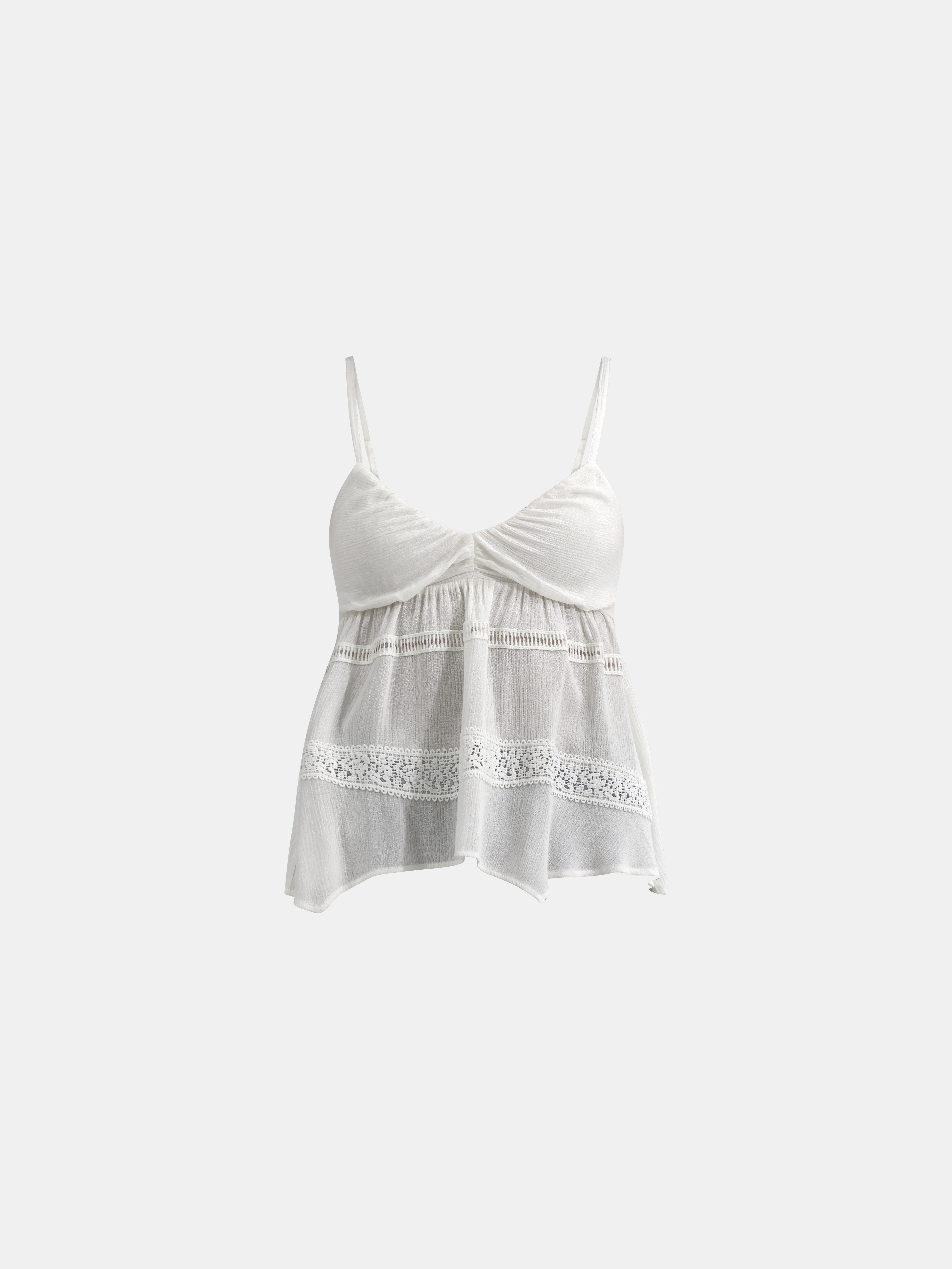 No Boundaries Hanky Hem Cami with Lace, Women's