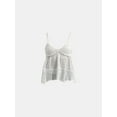 thumbnail image 5 of No Boundaries Hanky Hem Cami with Lace, Women's, 5 of 5
