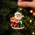 thumbnail image 6 of Cute Santa Claus Acrylic Christmas Ornaments Decorations, Xmas Hanging Tree Pendants, Seasonal Indoor Outdoor Decor for Christmas Tree Mantel Window Wall, 6 of 7