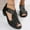 01 Black, variant on Weiqiqre Women's Slide Sandals Deals, Sandals for Women Dressy Summer Womens Slingback Open Toe Wedges High Heels Beach Sandals Discount