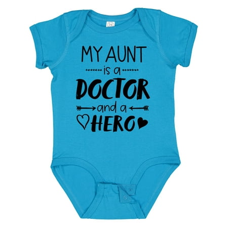 

Inktastic My Aunt is a Doctor and a Hero Gift Baby Boy or Baby Girl Bodysuit