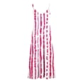 thumbnail image 4 of Byworldtasic Women's Plus Size Print Dresses V-Neck Summer Dresses Midi Long Loose Sundresses, 4 of 5