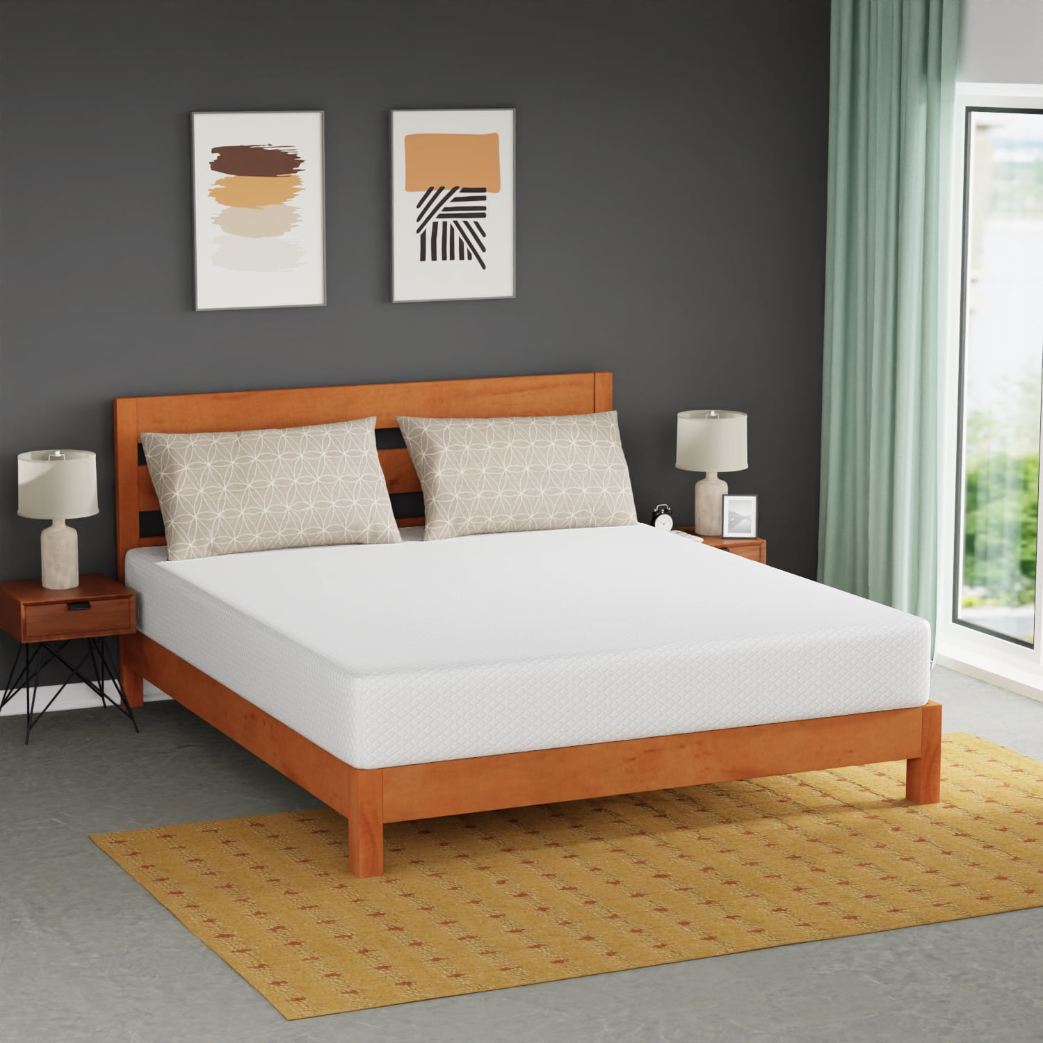 Dkelincs 10 inch Gel Memory Foam Mattress for Cool Sleep & Pressure Relief, Medium Firm Mattress in a Box, California King