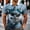 A129 Multicolor, variant on Men's 3D Graphic Shirts Short Sleeve Funny Animal Cow Print Quarter Zip Pullover Casual Summer Novelty Golf Tops Breathable Athletic T-Shirts for Men