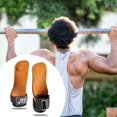 thumbnail image 4 of Levantamiento de pesas Muñequeras Correas, Entrenamiento de fuerza Soporte de agarre de mano, Correa de almohadilla de protección de palma ajustable 3 mm de espesor Macarena Muñequera de levantamiento de pesas, 4 of 8