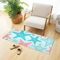 thumbnail image 4 of SKYSONIC Colorful Starfish Soft Runner Rug Washable Non-Slip Room Rug Hallway Rug Runner for Entryway,Hallway,Bathroom,and Kitchen,39x20In, 4 of 7