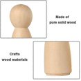 thumbnail image 2 of Muñeca con clavija de madera para 20 piezas, muñecos de Ángel con cuerpos en blanco lisos para hombre y mujer de madera sin terminar para manualidades, fiesta de boda, 2 of 4