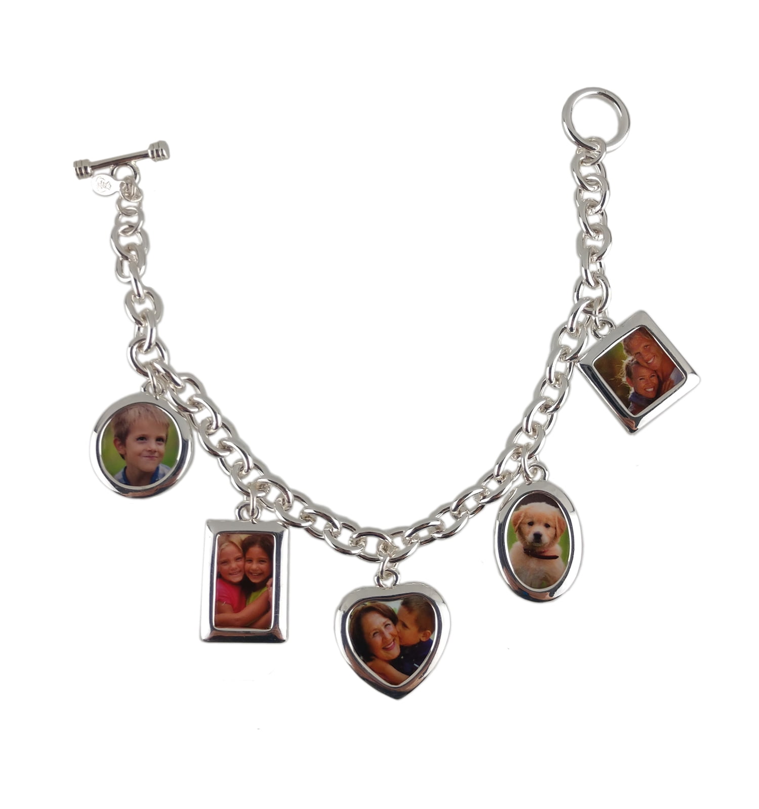 Premier Designs Silver Tone Photo Charm Bracelet for Women