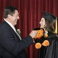 thumbnail image 7 of ​14in PhD Graduation Bear - Pink Faux Velvet Plush w/ Embroidered Regalia, Collectible Scholar Gift Set (Gown, Cap, Diploma, 6+ Safe)​​ Red, 7 of 7