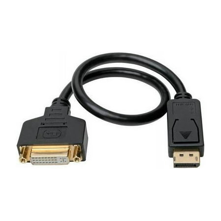 UPC: 0037332238047 | Tripp Lite P134-001-GC DisplayPort to DVI Cable Adapter Converter 1 ft. – Black