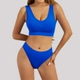 thumbnail image 2 of Women's Underwear Set - Gathering Shockproof Sports Bra with Large U Open Back, Sexy Tank Top, Soft Nylon/Spandex, S-XL Sizes for Daily/Party, 2 of 5