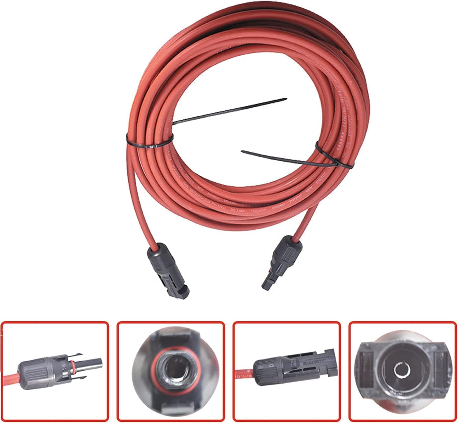 Handdo Connectors Solar Panel Extension Cable - 20FT 12AWG Male & Female Solar Extension Cable